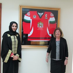 زيارة اللجنة الاولمبية لأكاديمية فاطمة بنت مبارك